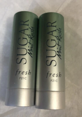 2 tratamientos labiales refrescantes Sugar Mint Rush tamaño de viaje 0,07 OZ cada uno nuevo Foto 1 de 4