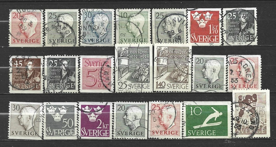 SWEDEN, 21 VARIOUS,  USED - Image 1 of 1