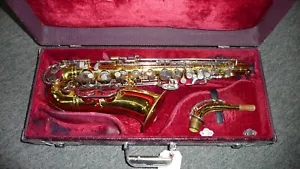 Sassofono contralto KING ZEPHYR con custodia originale suona ben fatto 1965-1970. Padsaver - Foto 1 di 11