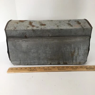 Antiguo buzón galvanizado - primitivo - C.G. Folsom Pat. 14 de agosto de 1900 EE. UU. AAFA Foto 1 de 4