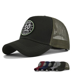 So Cool Patch Truckermütze Check Out Mesh Baseball Cap 5 Panel Unisex Mütze Sommer - Bild 1 von 22