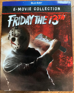 Friday the 13th 8 Movie Collection Blu-ray Box Set w/ Slipcover Slasher Horror