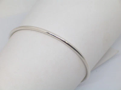 COZZI GIOIELLI Bracciale rigido in Argento 925 - Braccialetto tondo a schiava - finitura lucida