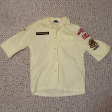 Women's Vintage Official Den Mother Yellow Cub Scout Shirt W/ Patches