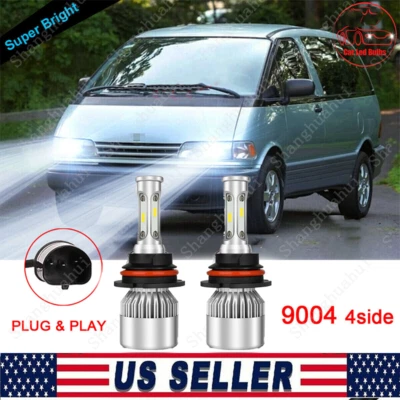 Светодиодные лампы дальнего/ближнего света 9004 HB1 2X 6000K для TOYOTA PREVIA 1991-1993 - Изображение 1 из 4