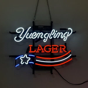 Yuengling Lager Neon Sign Light Bistro Pub Wall Hanging Nightlight Gift 19"x15" - Picture 1 of 1