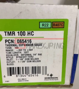 1PC EMERSON Thermal Expansion Valve TMR 100 HC TMR100HC straight thru New - Bild 1 von 2