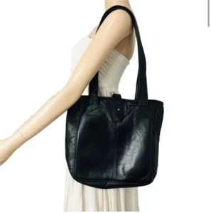 CLAVA America shoulder black leather bag - Picture 1 of 12