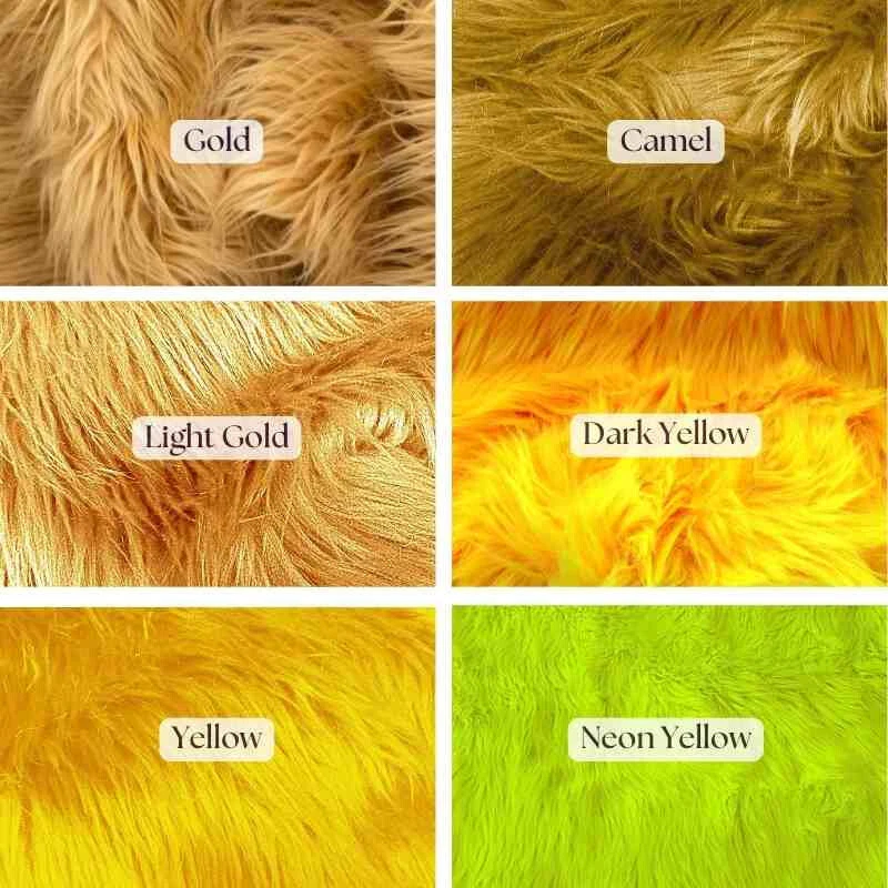 Fluffy Shaggy Faux Fur Fabric – 60” Wide by the Yard for Home & Fashion - Image 1 of 4