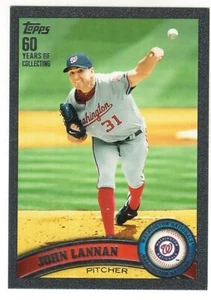 2011 TOPPS #246 JOHN LANNAN BLACK #17/60 - Picture 1 of 1