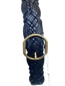 Cinturón de jean con hebilla de cuero Zimmermann | negro, hebilla dorada, cuero bovino - Imagen 1 de 6