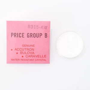 Original Genuine Bulova R315-AW Acrylic Clear Crystal 30.6mm Watch Part (C1D11) - Picture 1 of 1