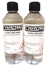 Chrome Northwest 2x500ml Bottles Chrome (NW) Ultra Tyre Shine Wet Look Dressing