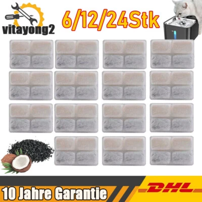 Filter für Katzenbrunnen Eckig mit Kohlefilter Trinkbrunnen Katzen Ersatzfilter