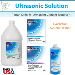 Dental General Ultrasonic Solution Evacuation System Cleaner Cement Remover 1 Gl - Picture 1 of 5
