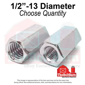 "Tuercas de acoplamiento reductoras de 1/2""-13 a 3/8""-16x1-1/4"" zinc grueso grado A (elige el número) - Imagen 1 de 7