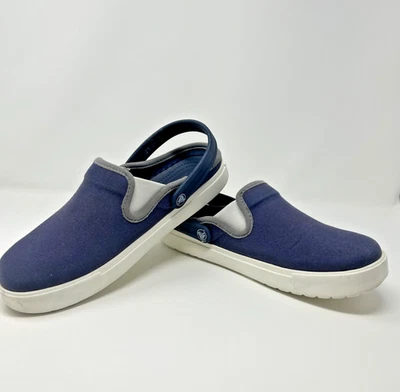 Zueco de lona Crocs Citilane talla hombre’s 5/mujer’s 7 azul marino retirado Foto 1 de 4