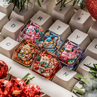 Pacchetto Keycap Pokemon Artigianale S-Craft XMAS 2025 - Immagine 1 di 2