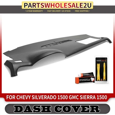 Upper Cocoa Dash Cover for Chevy Silverado 1500 GMC Sierra 1500 W/o Speaker Hole - Image 1 of 4