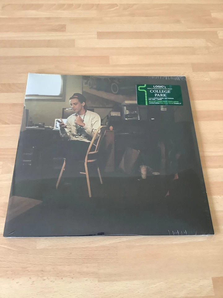 Logic - College Park - New & Sealed Ltd Edition 2x 12" Neon Green Vinyl (2023) - Image 1 of 4