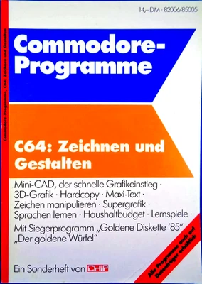 COMMODORE 64/128 -- C64: TEICHNEN UND GESTALTEN (VOGEL - MAGAZIN) #2DE - Bild 1 von 2