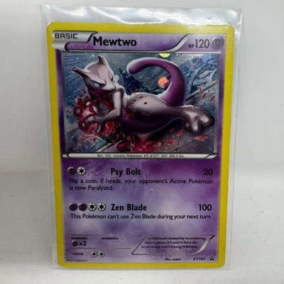 Mewtwo (Cosmos Holo) Holo Pokémon XY Black Star Promo #XY101 MP - Image 1 of 4
