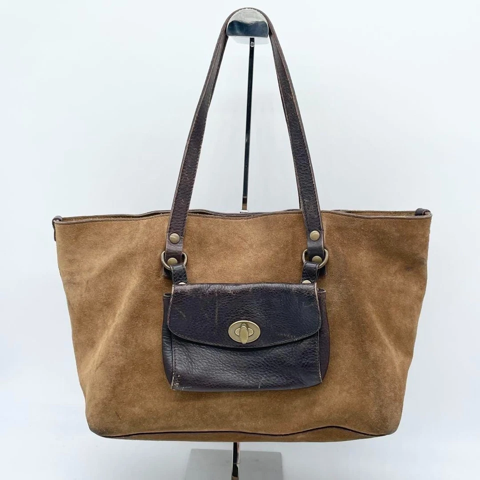 Bolso de Mano Miu Miu Archive - Bolso de Mano - Cuero Gamuza Marrón con Bloqueo Giratorio - Usado, Foto 1 de 4