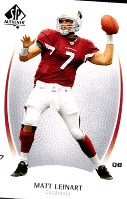 2007 SP Authentic Matt Leinart Arizona Cardinals #62 - Image 1 of 2