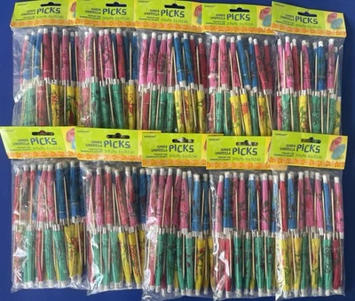 Lote de 10 Paquetes de Paraguas Jumbo Fiesta, 6", Colores Surtidos, 240 Piezas Foto 1 de 4