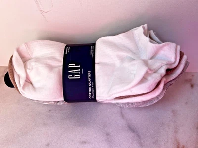 Calcetines cuartos de algodón GAP NUEVOS CON ETIQUETAS -10 pares blancos, beige, grises... Foto 1 de 4