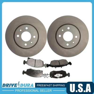 Керамические тормозные колодки передние дисковые роторы подходят для Fiat 500 2015-2017 Ram 700 2011-2017 годов выпуска - Изображение 1 из 4