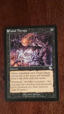Cabal Therapy Judgment EX/LP 62/143 MTG Magic the Gathering Sorcery Uncommon - Image 1 of 4
