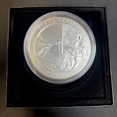 America The Beautiful 2010 Grand Canyon/Arizona 5oz Silver Coin With Box&COA #34 - Image 1 of 4