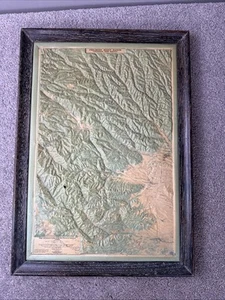 Philmont Scout Ranch 3D Raised Relief Map High Adventure Camp Cimarron NM 1955 - Picture 1 of 8