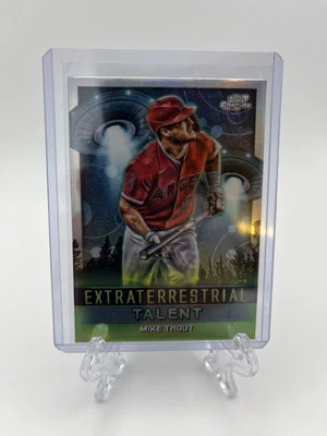 2024 Topps Cosmic Chrome Mike Trout Extraterrestrial Talent #ET-10 Angels - Image 1 of 3