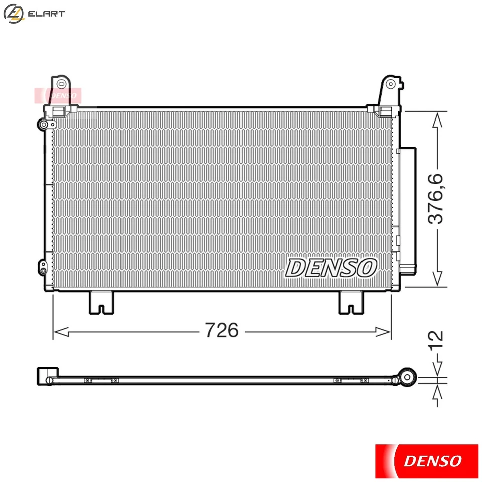 CONDENSER AIR CONDITIONING DCN40034 FOR HONDA CR-V/IV/III N22B4/N22B3 2.2L 4cyl - Image 1 of 4