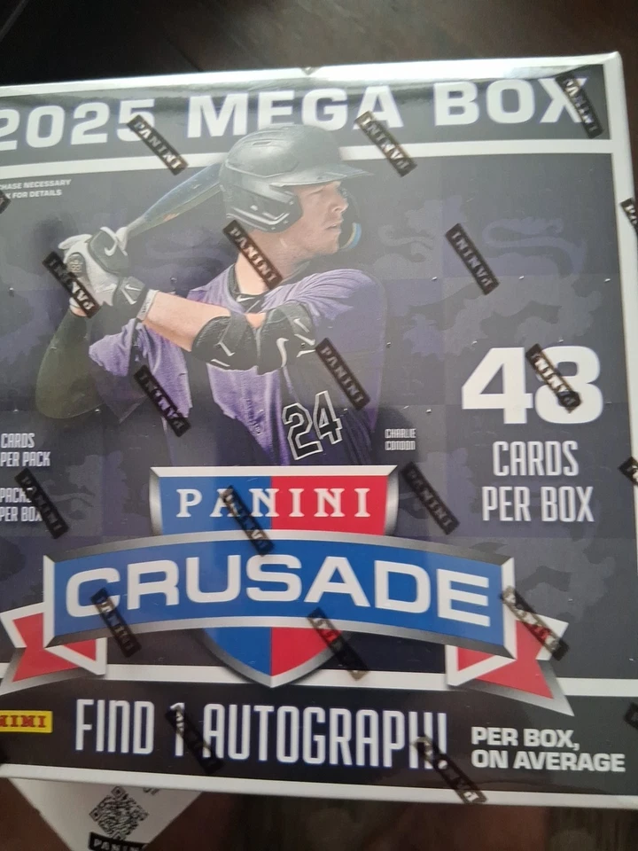 2025 Panini Crusade Baseball 8 Pack Mega Bo Cards 1 Autograph - 2 BOXES