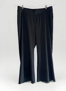 Pantalones Catherines Pierna Ancha Pull On Negros Oficina Elastizados Elásticos 1X Petite 18/20WP - Imagen 1 de 14