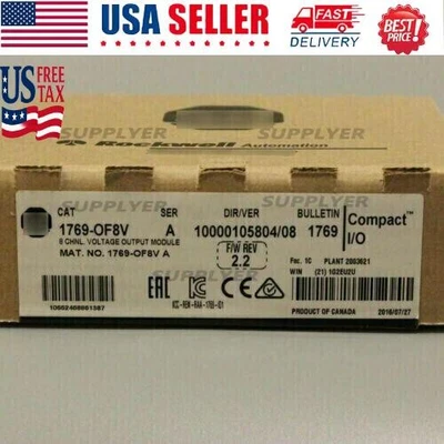 1PC New Sealed AB 1769-OF8V SER A CompactLogix 8 PT Output Module 1769OF8V - Image 1 of 2