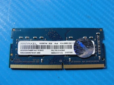 Lenovo E15 Ramaxel 8GB 1Rx8 PC4-2666V Memory RAM SO-DIMM RMSA3260ME78HAF-2666 - Image 1 of 2