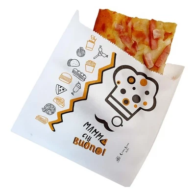 Bolsas Sandwich Servicio Aperitivos en Papel Politenata Blanca 17x17cm 1000pz - - Imagen 1 de 4