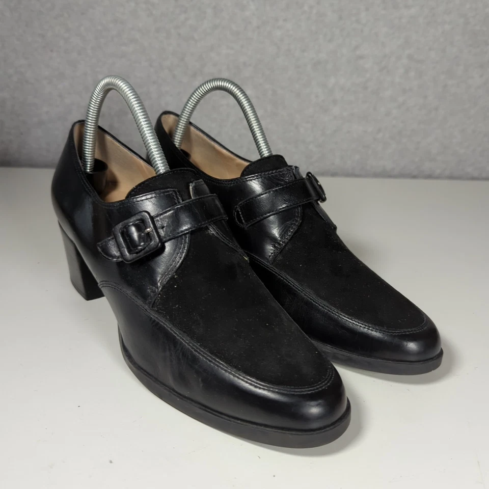 Enzo Angiolini 10M Negro Tacones Gruesos Zapatos de Bomba Escuela Niña Juegos con disfraces Mary Jane Foto 1 de 4