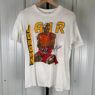 Camiseta deportiva RARA Air Jordan años 90 deletreada nombre gráfico mediano Foto 1 de 4