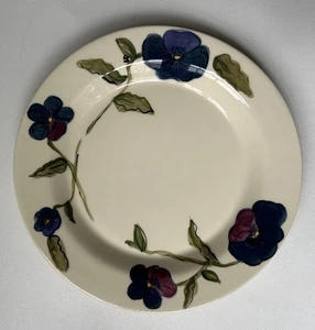 Vintage Buckeye Stoneware Zanes Ohio 10” Plate Designed by M.A. Bucci Flowers CT - Picture 1 of 3