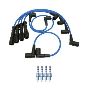 NGK 7mm Wire Set 4 Iridium Spark Plug Kit For Volvo 740 780 940 2.3L L4 FI GAS - Picture 1 of 1