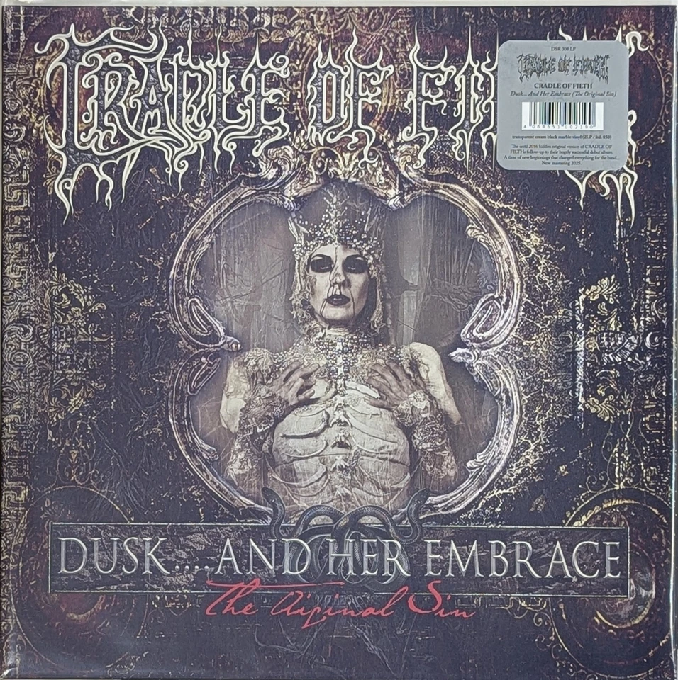 CRADLE OF FILTH Dusk…And Her Embrace 2LP Transparent Cream Black Marbled Vinyl - Image 1 of 1