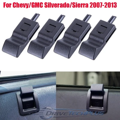 Door Lock Knob Front Rear Black For 2007-2013 Chevy GMC Yukon Silverado Sierra Foto 1 de 4