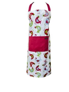 Apron Full Bib Cotton Hen Design Adults Kitchen Baker Country Pocket Pinny - Picture 1 of 3