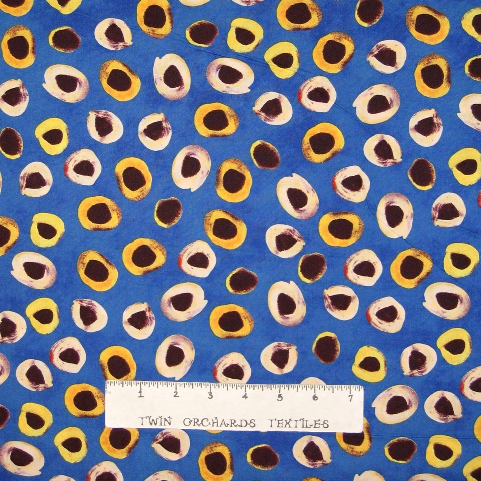 Calico Fabric - Wise Tree Dots on Blue - Free Spirit Westminster 24" - Image 1 of 1