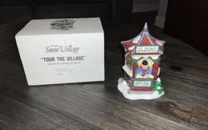 Dept 56 Snow Village "Tour the Village" Tourist Booth #5452-6 - Picture 1 of 4